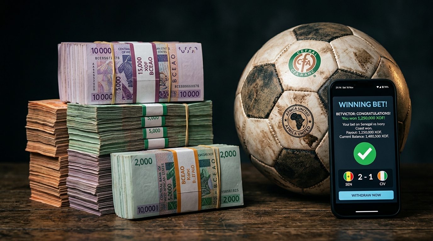 Gestion de bankroll avec billets CFA et smartphone