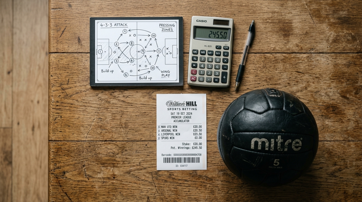 Types de paris sportifs avec ticket et ballon de football